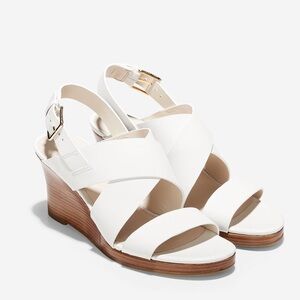 Cole Haan White Penelope Wedge
